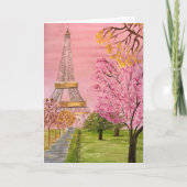 Paris Dream Note Card Dankeskarte (Vorderseite)