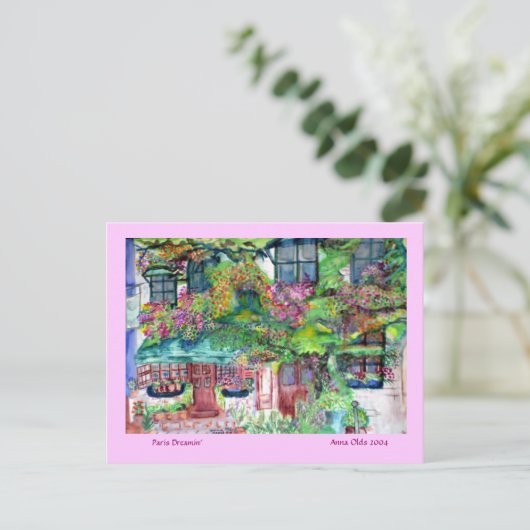 Paris Dreamin" - Postkarte (Stehend Vorderseite)