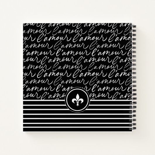 Paris Dreaming Monogram Notizblock (Rückseite)