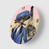 Paris Dreams Clock Runde Wanduhr (Winkel)