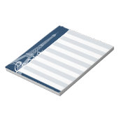 Paris; dunkle, blaue, horizontale Streifen Notizblock (Rotiert)