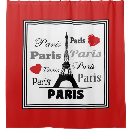 Paris Duschvorhang (Vorderseite)