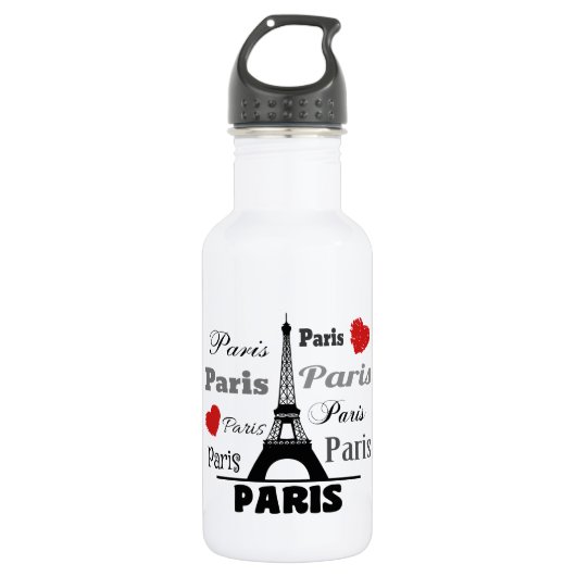 Paris Edelstahlflasche (Vorderseite)