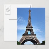 Paris Effel Tower Postkarte (Vorne/Hinten)