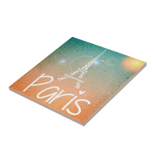 Paris Eifel Tower Keramik Tile Fliese (Seite)