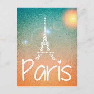 Paris Eifel Tower Postkarte