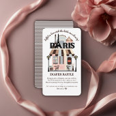 Paris Eiffel in der Liebe French Café Baby Shower Begleitkarte