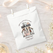 Paris Eiffel in der Liebe French Café Baby Shower Geschenktütchen (Ausgeschnitten)