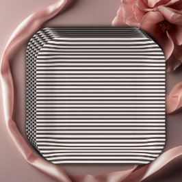 Paris Eiffel in der Liebe French Café Baby Shower Pappteller