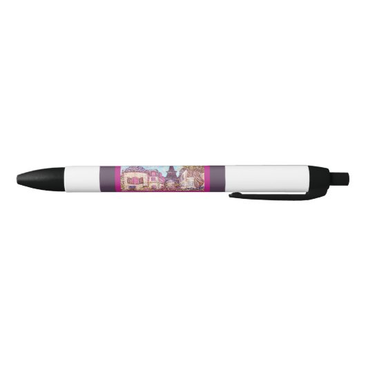Paris Eiffel Inspiriert Pointillist Art Pen Kugelschreiber (Unterseite)