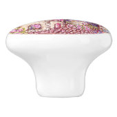 Paris Eiffel inspirierter Pointillismus-Landschaft Keramikknauf (Seitenansicht)