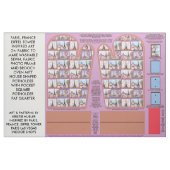Paris Eiffel Nähmuster Gewebe Handwerk Stoff (Fat Quarter (45,7 x 55,9 cm))