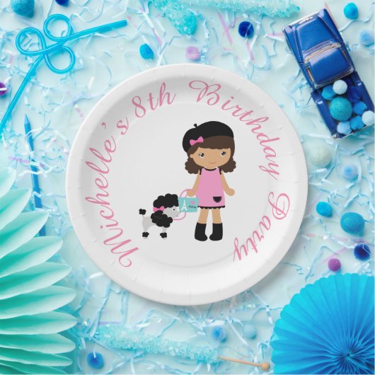 Paris Eiffel Tower Afrikaner Pappteller (Party)