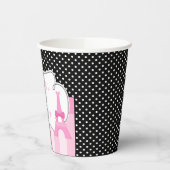 Paris Eiffel Tower Afrikanisches Mädchen Pappbecher (Links)