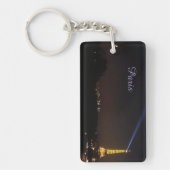 Paris Eiffel Tower at Night Keychain Schlüsselanhänger (Vorderseite)