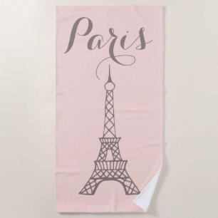 Paris Eiffel Tower Badezimmer Strandtuch