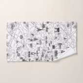 Paris Eiffel Tower Badhandtuch Set (Handtuch)