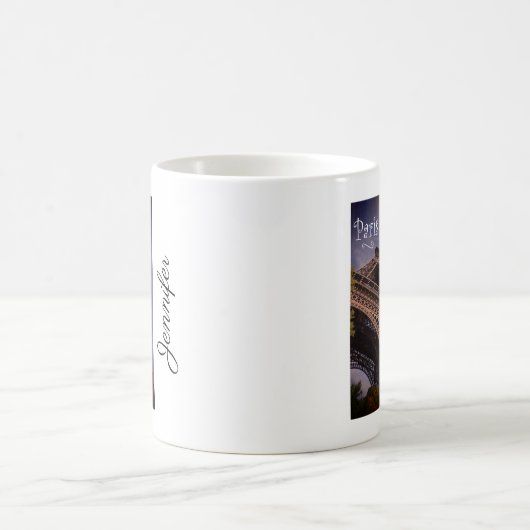 Paris Eiffel Tower Berühmtes Foto für Sehenswürdig Kaffeetasse (Mittel)