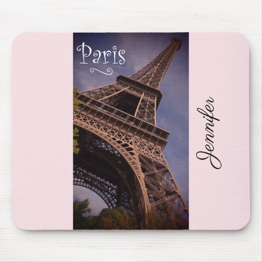 Paris Eiffel Tower Berühmtes Foto für Sehenswürdig Mousepad (Vorne)