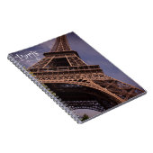 Paris Eiffel Tower Berühmtes Foto für Sehenswürdig Notizblock (Rechte Seite)