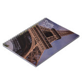 Paris Eiffel Tower Berühmtes Foto für Sehenswürdig Notizblock (Linke Seite)