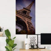 Paris Eiffel Tower Berühmtes Foto für Sehenswürdig Poster (Heimbüro)