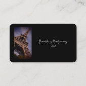 Paris Eiffel Tower Berühmtes Foto für Sehenswürdig Visitenkarte (Vorderseite)