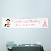 Paris Eiffel Tower Blonde Girl Banner (Messeveranstaltung)