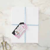 Paris Eiffel Tower Blonde Girl Geschenkanhänger (Mit Garn)