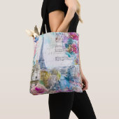 Paris Eiffel Tower Blume Collage Tasche (Von Nahem)