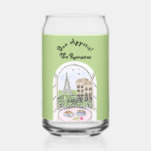 Paris Eiffel Tower Bon Appetit PERSONALIZE Dosenglas (Vorderseite)