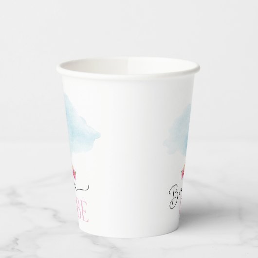 Paris Eiffel Tower Bonjour Baby Paper Cups Pappbecher (Links)