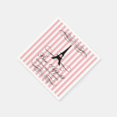 Paris Eiffel Tower | BRAUTPARTY Serviette (Ecke)