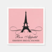 Paris Eiffel Tower | BRAUTPARTY Serviette (Vorderseite)