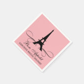 Paris Eiffel Tower | BRAUTPARTY Serviette (Ecke)