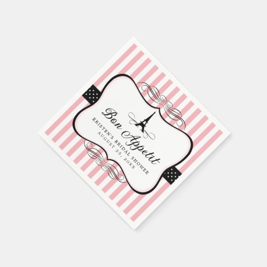 Paris Eiffel Tower | BRAUTPARTY Serviette (Ecke)