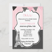 Paris Eiffel Tower Bridal Dusche Einladung (Vorderseite)