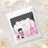 Paris Eiffel Tower Brünett Girl Geschenktütchen (Ausgeschnitten)