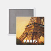 Paris Eiffel Tower Café Magnet (Vorderseite/Rückseite)