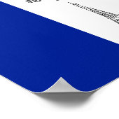 Paris Eiffel Tower Chandelier Französisches Flag P Poster (Ecke)