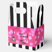 Paris Eiffel Tower Chic Sparkle Gastgeschenk Box Geschenkschachtel (Geöffnet)