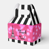 Paris Eiffel Tower Chic Sparkle Gastgeschenk Box Geschenkschachtel (Vorderseite)