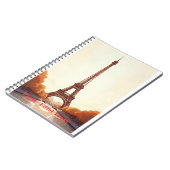 Paris Eiffel Tower Cornhole– France Travel Design. Notizblock (Linke Seite)