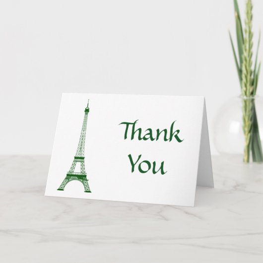 Paris Eiffel Tower Danke (Vorderseite)