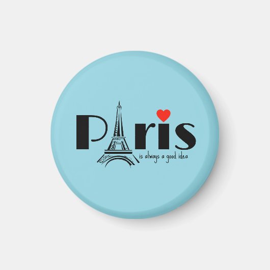 Paris Eiffel Tower Design  Magnet (Vorne)