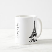 Paris Eiffel Tower Design Mug Kaffeetasse (VorderseiteRechts)