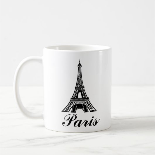 Paris Eiffel Tower Design Mug Kaffeetasse (Links)
