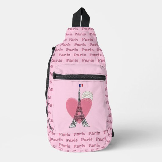 Paris Eiffel Tower Design Sling Bag (Vorderseite)