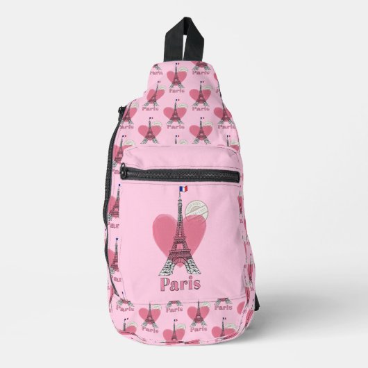 Paris Eiffel Tower Design Sling Bag (Vorderseite)