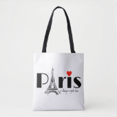 Paris Eiffel Tower Design Tasche (Vorderseite)